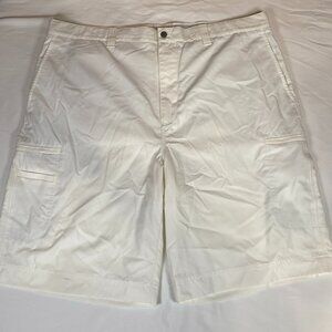 Callaway X Series Flat Front Shorts Men's 42 White 100% Polyester
